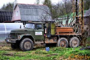 Разведочное бурение на воду под колодец.