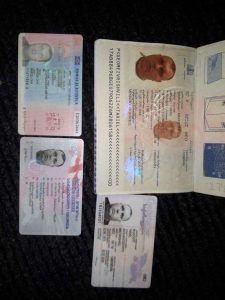 Banknotes dollar / euro Pounds Driver's License, Passport, ID,