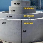 Кольца бетонные для канализации и водопровода
