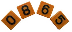 Номерной блок для ремней (от 0 до 9 желтый) КРС от 0,34 руб